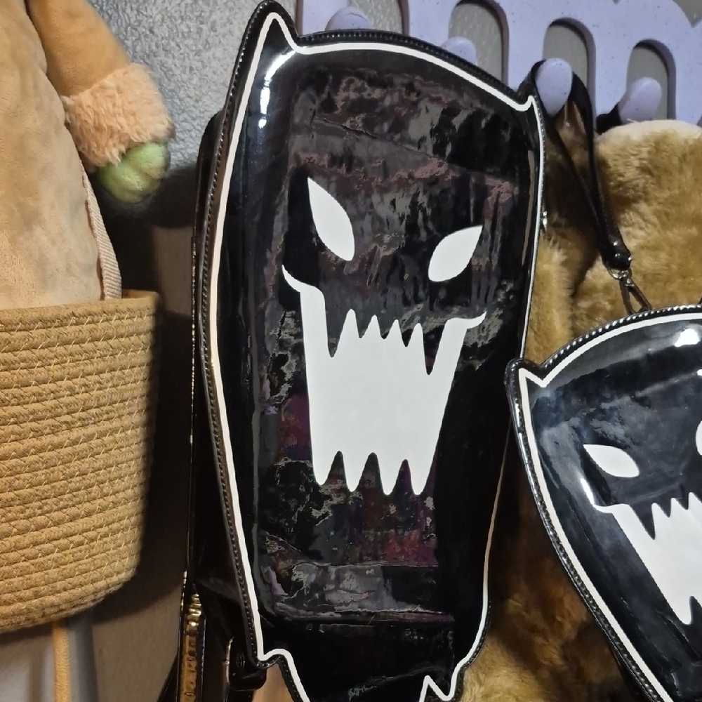 Killstar Black and White Monster Backpack
